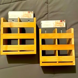 Bamboo Flatware Holders(set of 2)